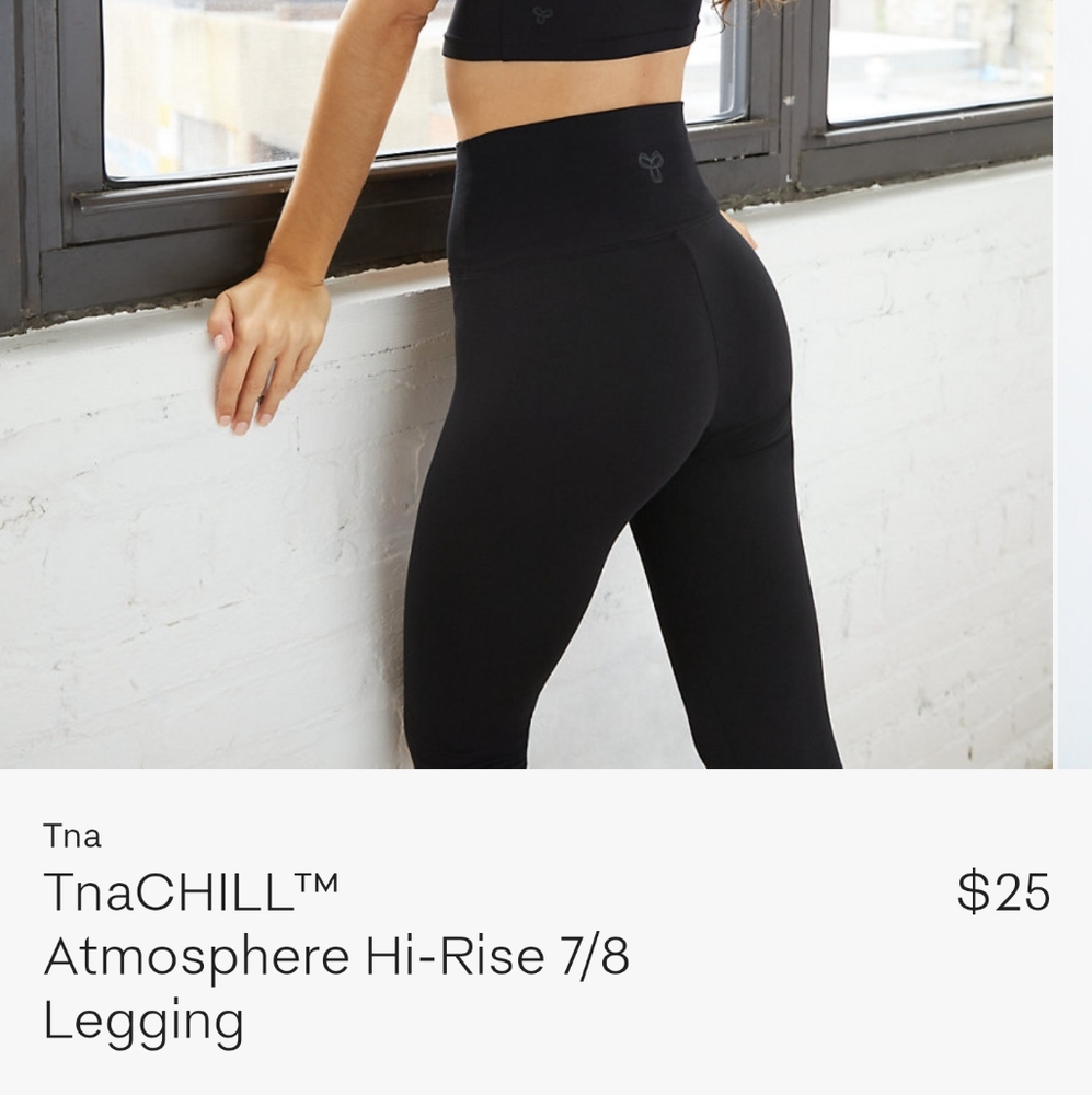 TNA CHILL HI RISE LEGGING NWT